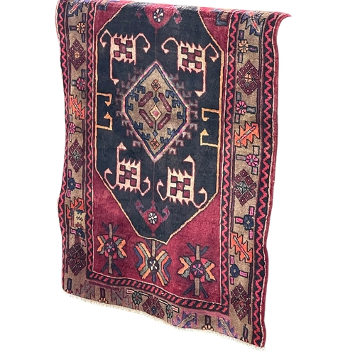 381 - Hand knotted Persian carpet runner 4.05 by 1.16.