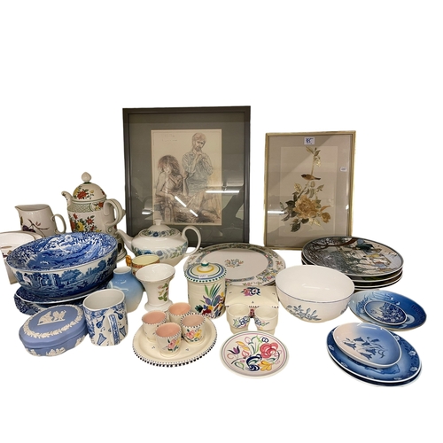 85 - Collection of decorative porcelain, metalwares and glass including Royal Copenhagen, Villeroy & Boch... 