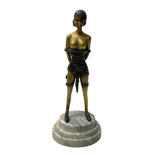 232 - Bruno Zach style bronze figure, 32cm.