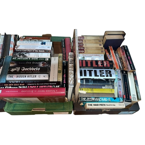 26 - Four boxes of books mainly relating to World War Two