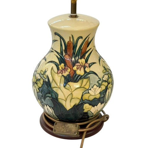 267 - Moorcroft table lamp.