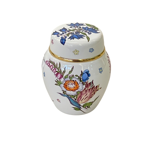 272 - Moorcroft limited edition 47/100 enamel ginger jar, 8cm.