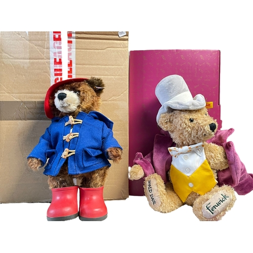 57 - Two Steiff teddy bears, Paddington and Fenwick Roald Dahl.