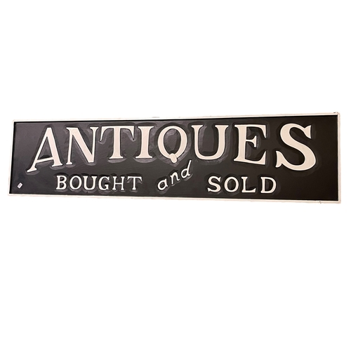 93 - Antiques Bought & Sold sign.