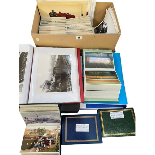 35 - Collection of railway interest photographs, etc.