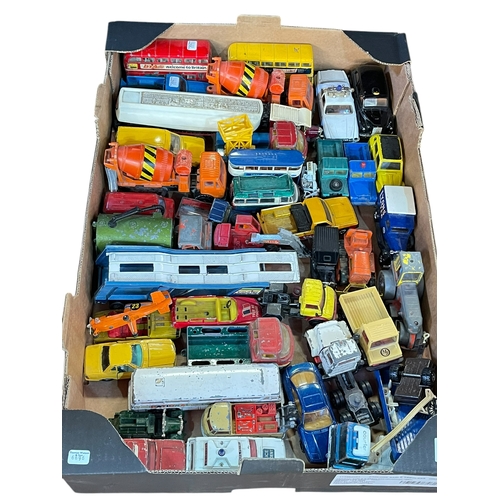 48 - Box of diecast toy cars.