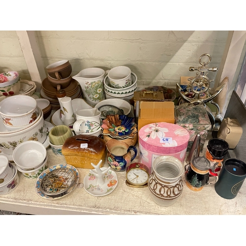 68 - Large collection of part teawares, decorative pottery, etc.