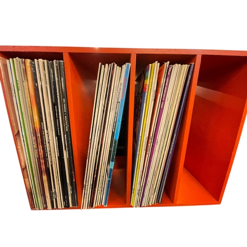 101 - Bang & Olufsen Beogram 1500 with speakers and collection of LP records.