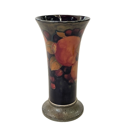 245 - Tudric Moorcroft pomegranate vase, 16.75cm.