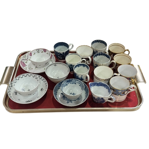 4 - Collection of coffee cans, tea bowls and saucers including Worcester.