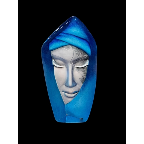 257 - Mats Jonasson Batzeba glass paperweight.