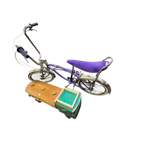 294 - Vintage Bratz Low Rider cycle and wooden model of an Arabian oil tanker lorry (2).