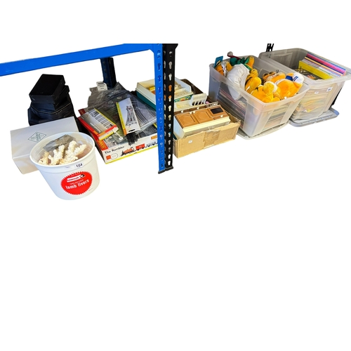 104 - Hornby 'The Rambler' train set and accessories, assorted toys, Garfield comics and soft toys, sea sh... 