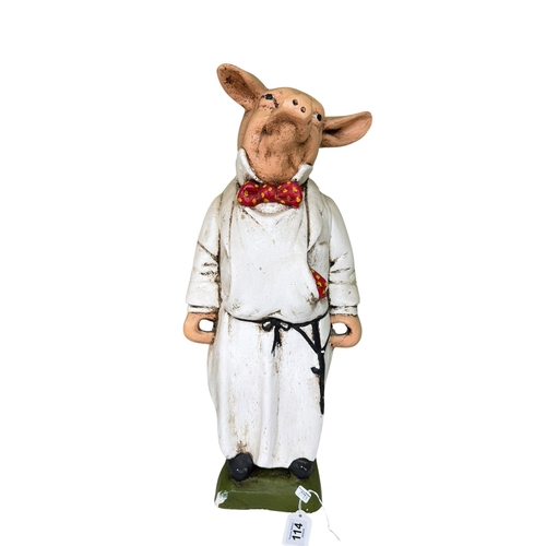 114 - Butchers advert pig display figure.