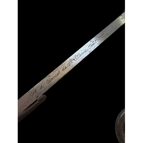 235 - Two French bayonets with scabbards, dated 1875 and 1879.