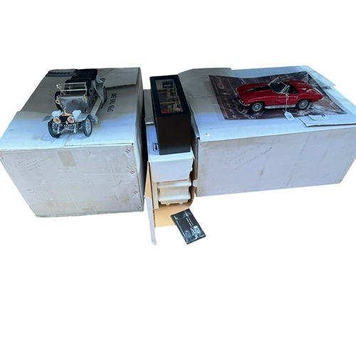 71 - Three Franklin Mint large models including 1967 Corvette Stingray L88, 1907 Rolls Royce Silver Ghost... 
