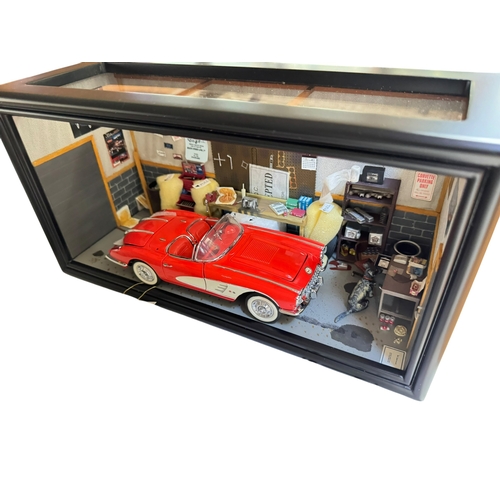 71 - Three Franklin Mint large models including 1967 Corvette Stingray L88, 1907 Rolls Royce Silver Ghost... 