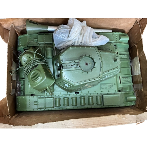 74 - Topper Mighty Joe remote control tank, boxed.