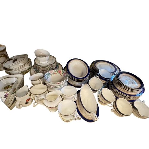 88 - Royal Worcester Regency, Royal Doulton Orchard Hill, Royal Worcester Evesham tablewares, blue and wh... 