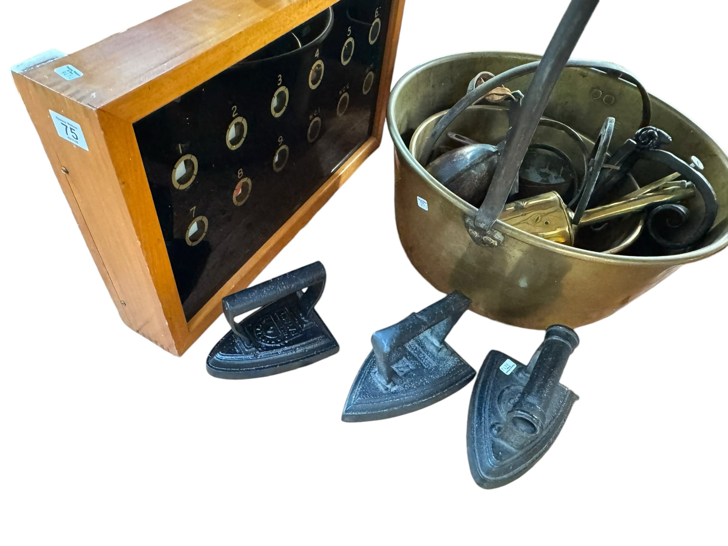 Vintage servants bell indicator board, wooden first aid display wall ...