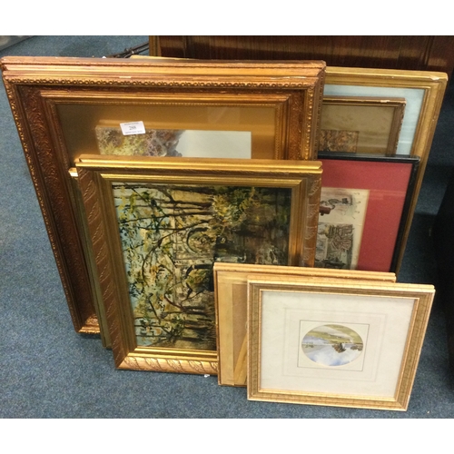 288 - A collection of framed and glazed prints.