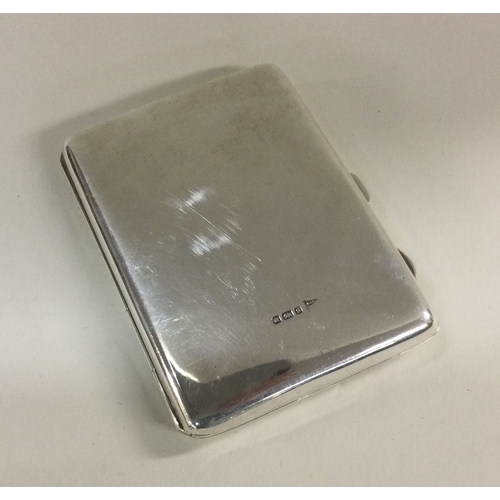 111 - A gent's silver card case with fitted interior. Sheffield 1910. By WH. Approx. 107 grams. Est. £100 ... 