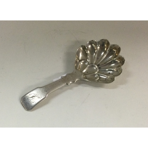 114 - A George III silver caddy spoon. Birmingham 1832. By John Tongue. Approx. 9 grams. Est. £50 - £80.