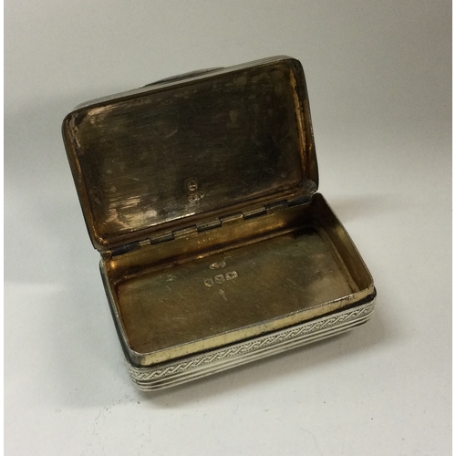 268 - A George III silver snuff box with fruit decoration. Birmingham 1811. By Samuel Pemberton. Approx. 4... 