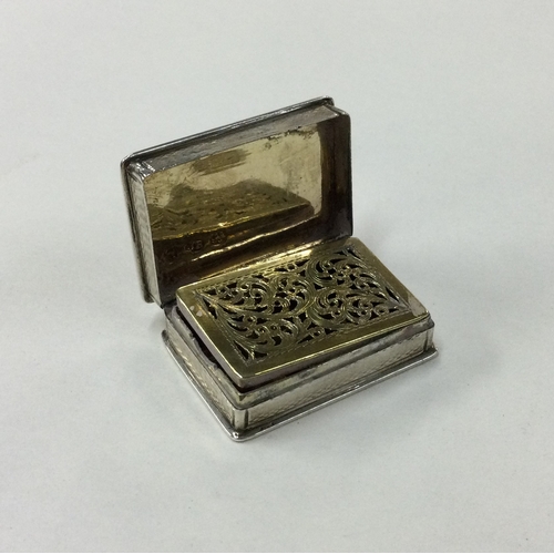 276 - A large silver vinaigrette in the form of a book. Birmingham 1825. By James Beebe. Approx. 18 grams.... 