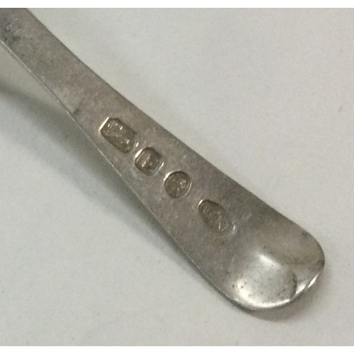 28 - A George III pierced silver caddy spoon. London 1801. By George Nangle. Approx. 11 grams. Est. £50 -... 