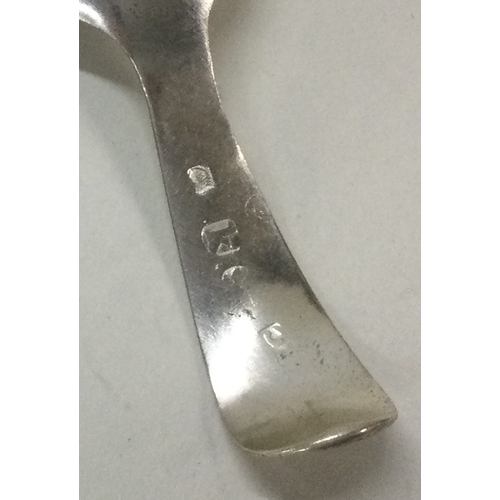 29 - A George III bright cut silver caddy spoon. London. By Richard Crossley. Est. £50 - £80.