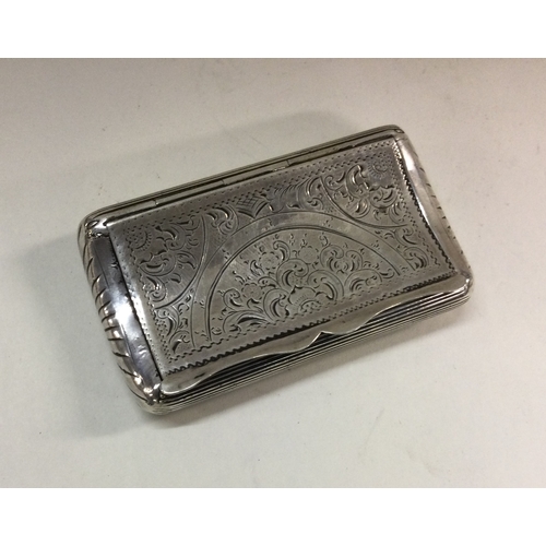 369 - A heavy Dutch 19th Century silver box with hinged lid. Marked to side opening. Approx. 59 grams. Est... 