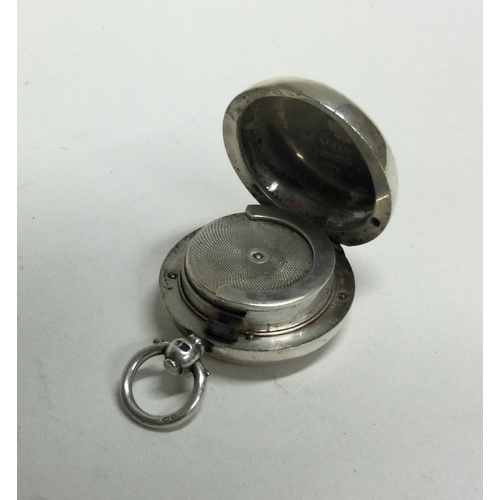 434 - A plain silver sovereign case with loop top. Birmingham. Approx. 22 grams. Est. £50 - £80.