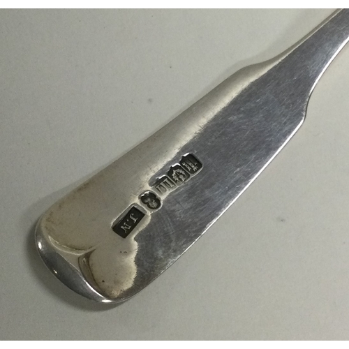 453 - SCOTTISH PROVINCIAL: A crested silver sifter spoon. Edinburgh. By JN. Approx. 33 grams. Est. £60 - £... 