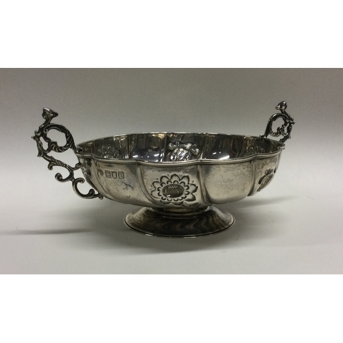 460 - A shaped silver bonbon dish. London. By JBC. Approx. 156 grams. Est. £80 - £120.