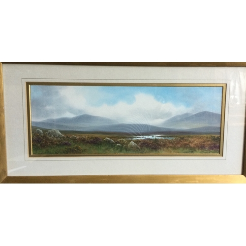 1040 - JAMES COAD: (British): A gilt framed and glazed watercolour, entitled, 'Taw Head, Dartmoor'. Signed ... 