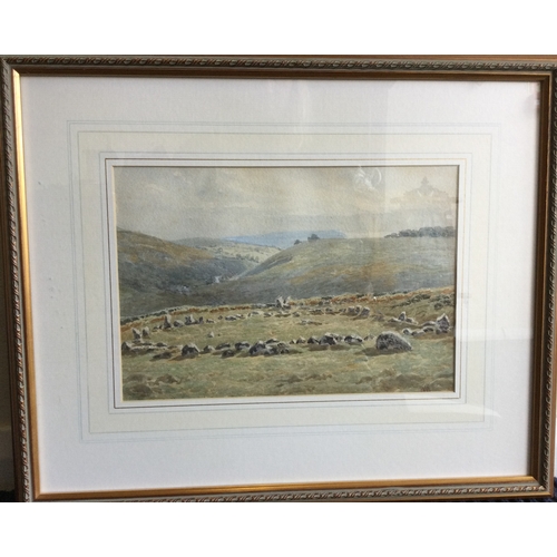 1041 - WILLIAM SIDNEY MORRISH: (British 1844 - 1917): A gilt framed and glazed watercolour, entitled, 'Ston... 