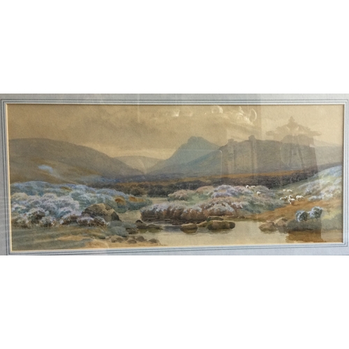 1043 - WILLIAM SIDNEY MORRISH: (British 1844 - 1917): A gilt framed and glazed watercolour depicting a Dart... 