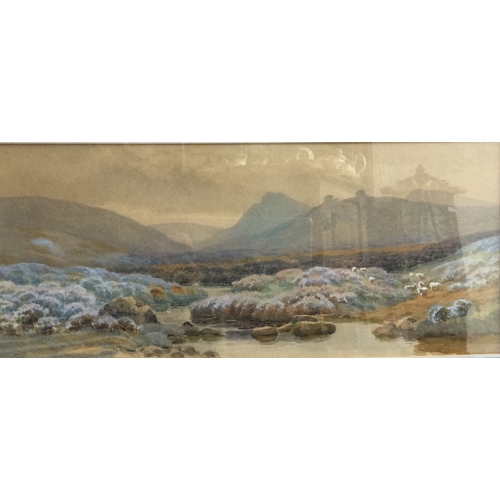 1043 - WILLIAM SIDNEY MORRISH: (British 1844 - 1917): A gilt framed and glazed watercolour depicting a Dart... 