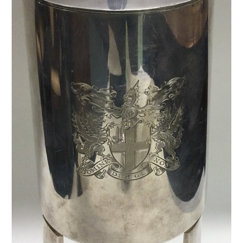 228 - A silver presentation lidded goblet. London 1966. Designed by AG Styles. Retailed by Garrard & Co. A... 