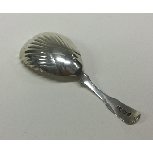 59 - EDINBURGH: A George III Scottish silver caddy spoon. 1812. Incuse mark. Approx. 12 grams. Est. £60 -... 