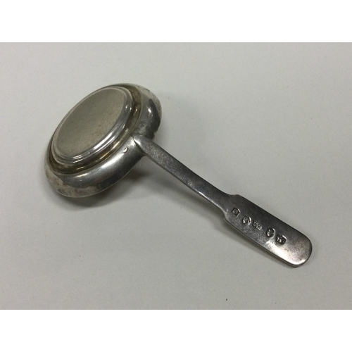 62 - A George III silver caddy spoon with basket weave decoration. Birmingham 1812. By William Pugh. Appr... 