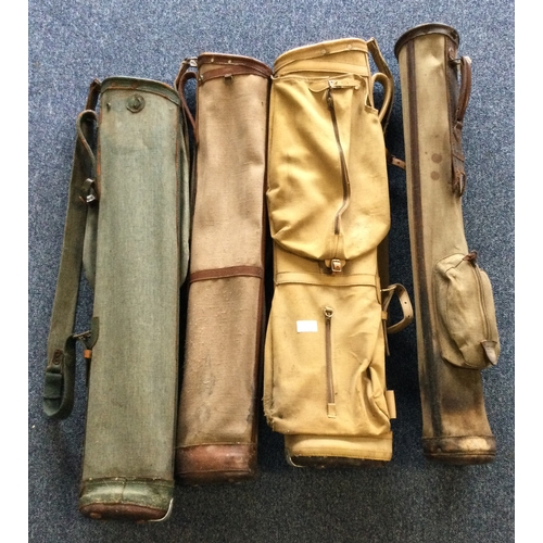 1565 - Four vintage golf bags. Various makers. Est. £20 - £30.