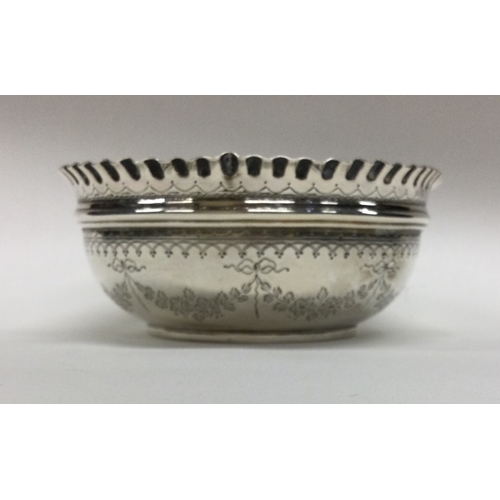 181 - A Victorian silver sugar bowl. London. By CB. Approx. 62 grams. Est. £30 - £50.