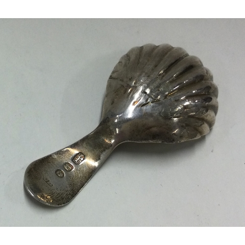 250 - A George III silver caddy spoon.1801. By CH. Approx. 7 grams. Est. £15 - £20.