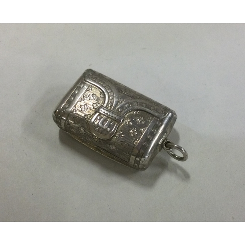 50 - An unusual silver vinaigrette in the form of a purse. Birmingham 1815. Approx. 13 grams. Est. £150 -... 