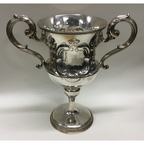 54 - EXETER: A Victorian two handled silver cup.1868. By Josiah Williams & Co. Approx. 415 grams. Est. £2... 