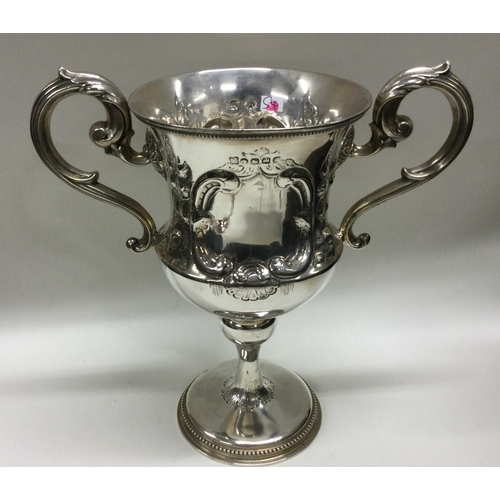 54 - EXETER: A Victorian two handled silver cup.1868. By Josiah Williams & Co. Approx. 415 grams. Est. £2... 