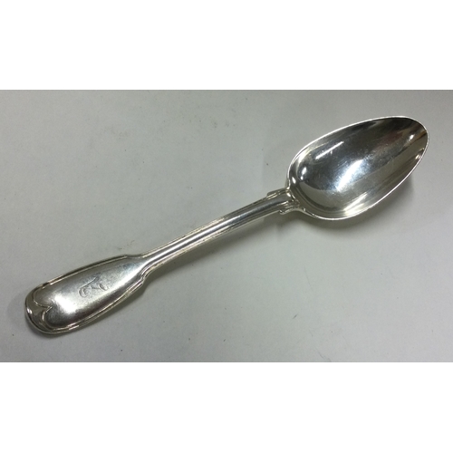 69 - PAUL STORR: A heavy silver spoon. London 1816. Approx. 44 grams. Est. £100 - £150.