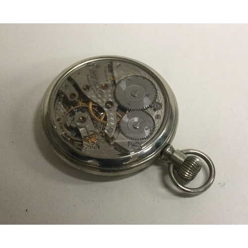 916 - An open face Waltham pocket watch with open back. Est. £30 - £50.